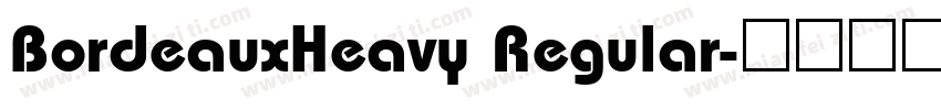 BordeauxHeavy Regular字体转换